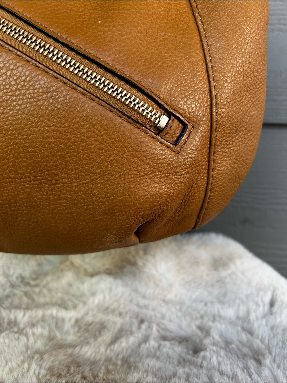 Michael Kors Leather Shoulder Hobo with Tassel - Picture 4 of 13
